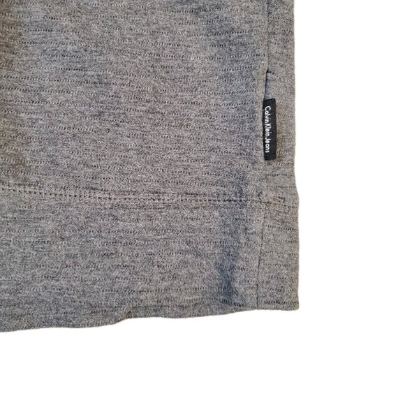Calvin Klein Quarter Zip Sweater Mens Size Medium Gray Turtleneck Pullover - Picture 5 of 10